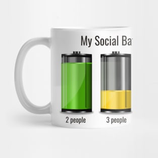 My Social Battery Levels Mug
